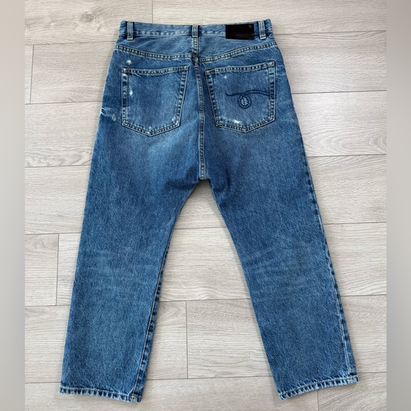 R13 Tailored Drop Bain With Rips Jeans - Picture 3 of 16